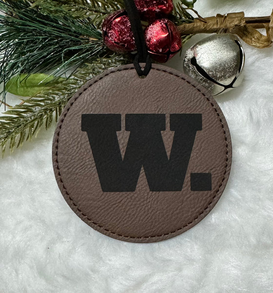 Providence Marching Celtics 2024 Scenes from a park bench leather personalized ornament