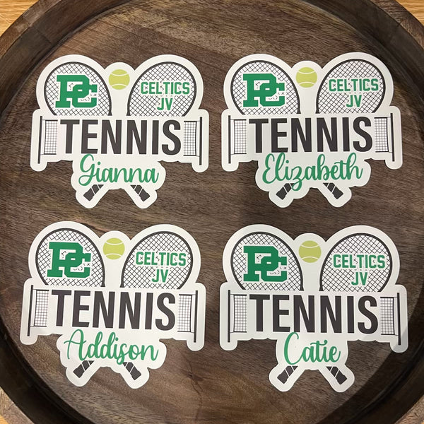 Personalized Tennis Locker Magnet – Design 1