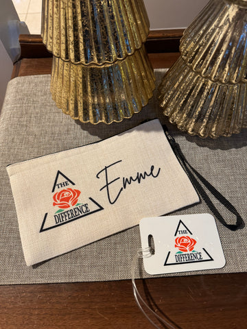 Custom Gift Set – Luggage Tag & Wrist Pouch
