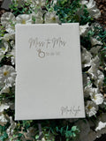Miss. to Mrs. Personalized Leather Journal
