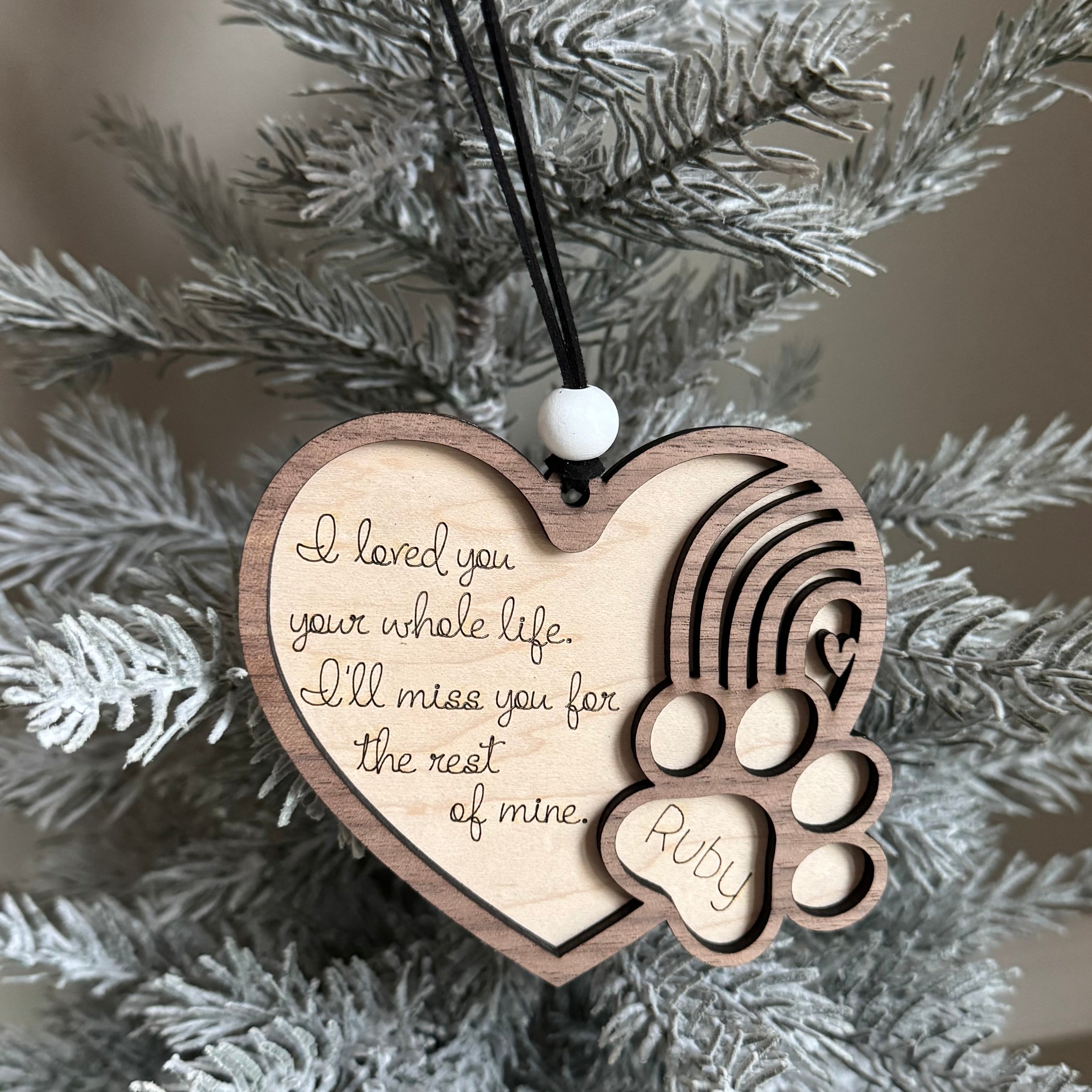 Heart Pet Memorial ornament