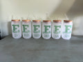 School Logo glass beer can with bamboo lid and glass straw