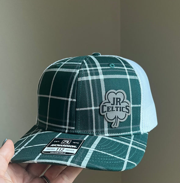 Design your own hat with a custom saying or logo on a leather patch