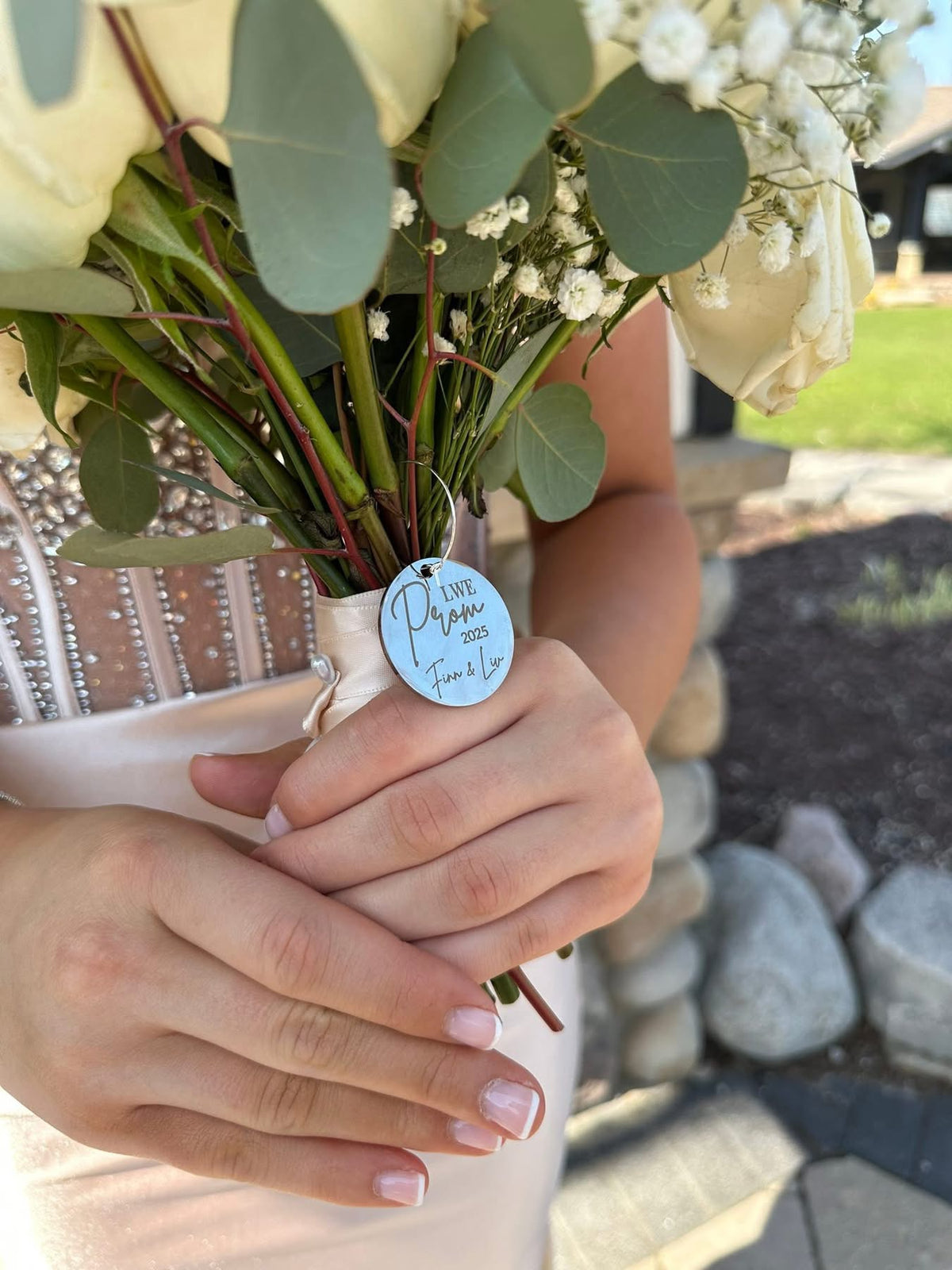 Stainless Prom Custom Flower Charm