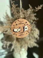 Military Miles Apart Ornament Custom Engraved Personalized Ornament