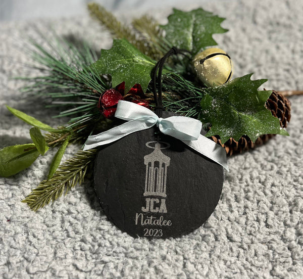 Custom College slate ornament keepsake gift