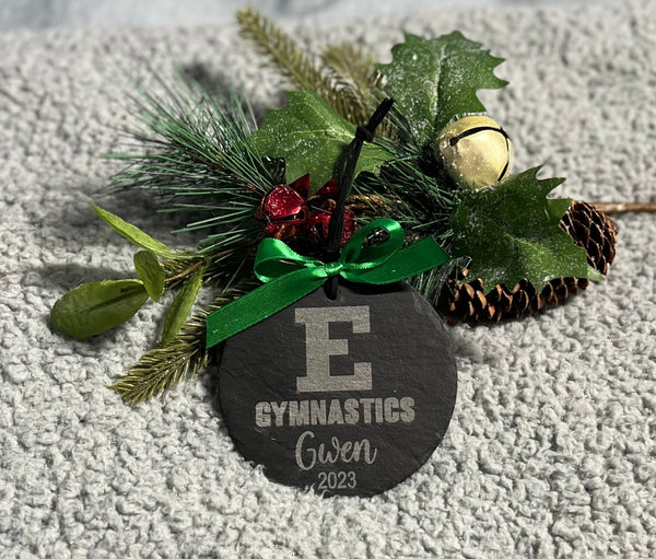 Custom College slate ornament keepsake gift