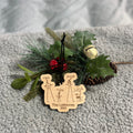 Hand Drawn Kid Personalized Christmas Ornament Cut Out