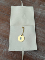 Personalized Initial Necklace with Engraved Pouch
