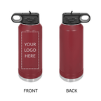 Personalized School Logo Water Bottle | 32 oz Engraved
