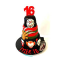 Nightmare on Elm Street-inspired blood red acrylic topper