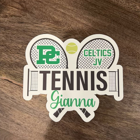 Personalized Tennis Locker Magnet – Design 1