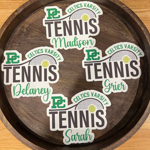 Personalized Tennis Locker Magnet – Design 2