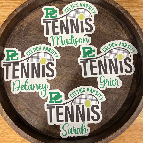 Personalized Tennis Locker Magnet – Design 2