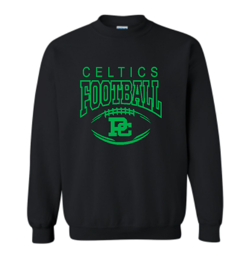PCHS Football Logo Gildan Crew Sweatshirt Available in 2 different colors