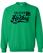 PC Hockey Number Gildan Crew Sweatshirt Available in 4 colors