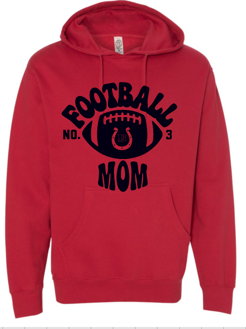 Barrington Broncos Football Mom Independent Hooded Sweatshirt