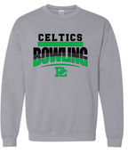 PCHS Bowling Gray 2 color Logo Crewneck Sweatshirt