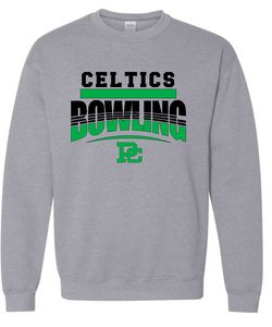 PCHS Bowling Gray 2 color Logo Crewneck Sweatshirt