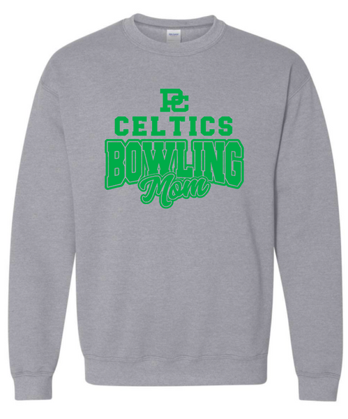 PCHS Bowling Mom Logo Crewneck Sweatshirt- Choose from 3 colors