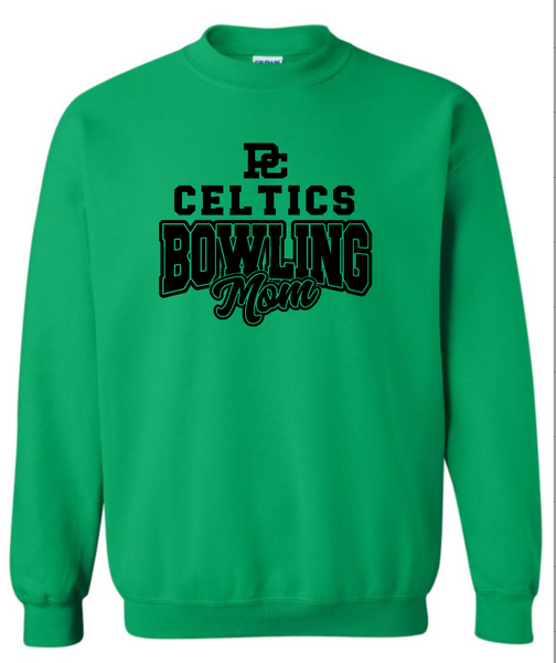 PCHS Bowling Mom Logo Crewneck Sweatshirt- Choose from 3 colors