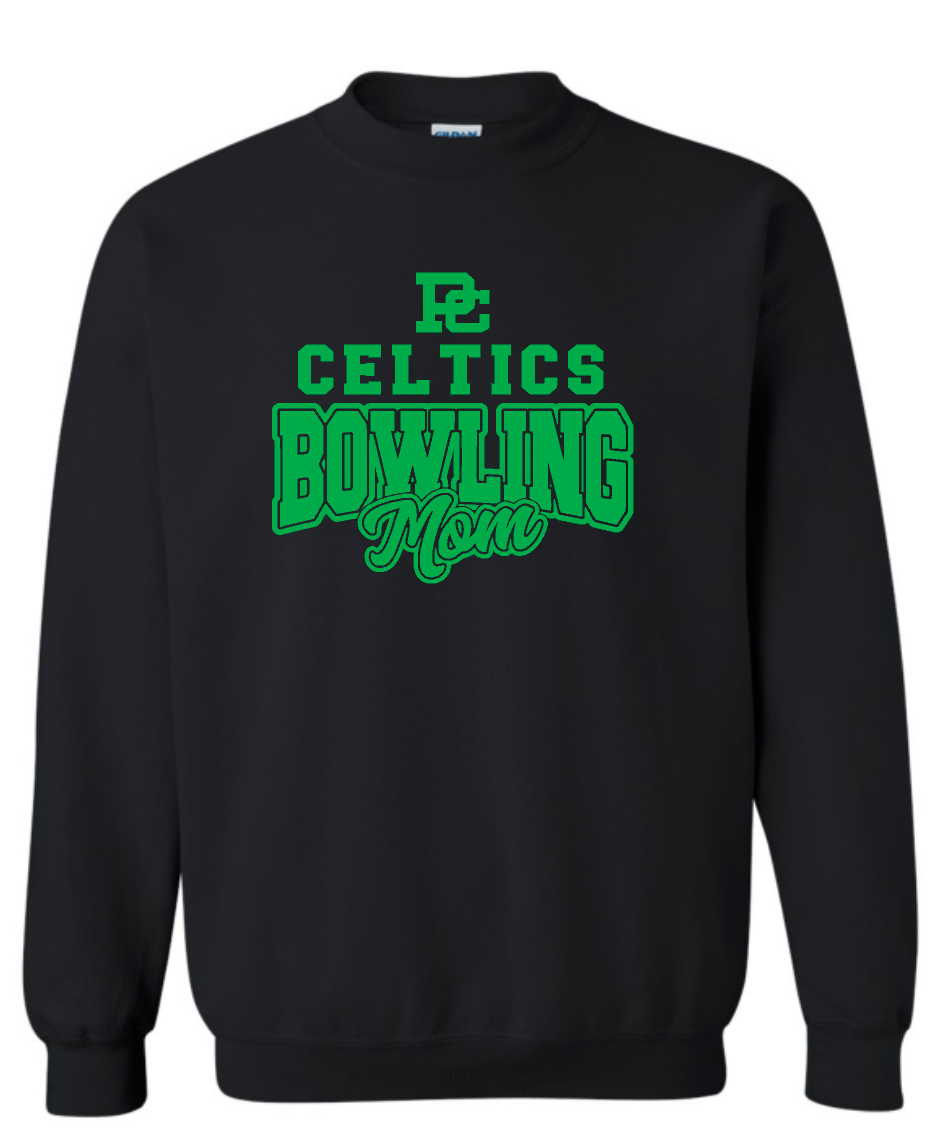 PCHS Bowling Mom Logo Crewneck Sweatshirt- Choose from 3 colors