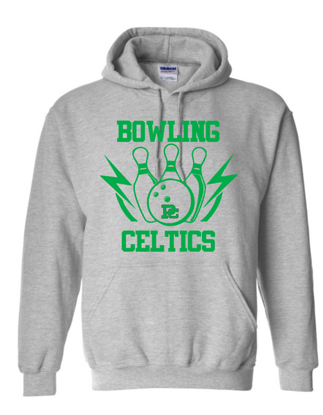 PCHS Bowling Pins Celtics HOODED Sweatshirt - Choose from 3 colors