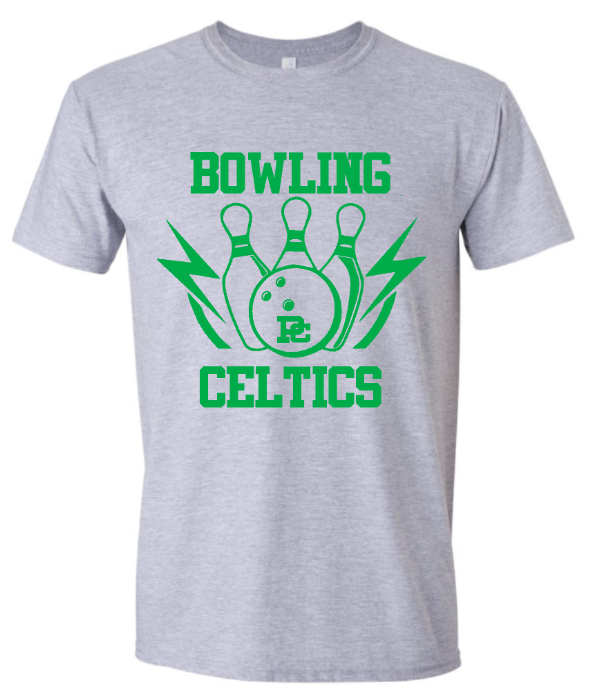PCHS Bowling Pins Celtics Logo Shirt- Choose from 3 colors