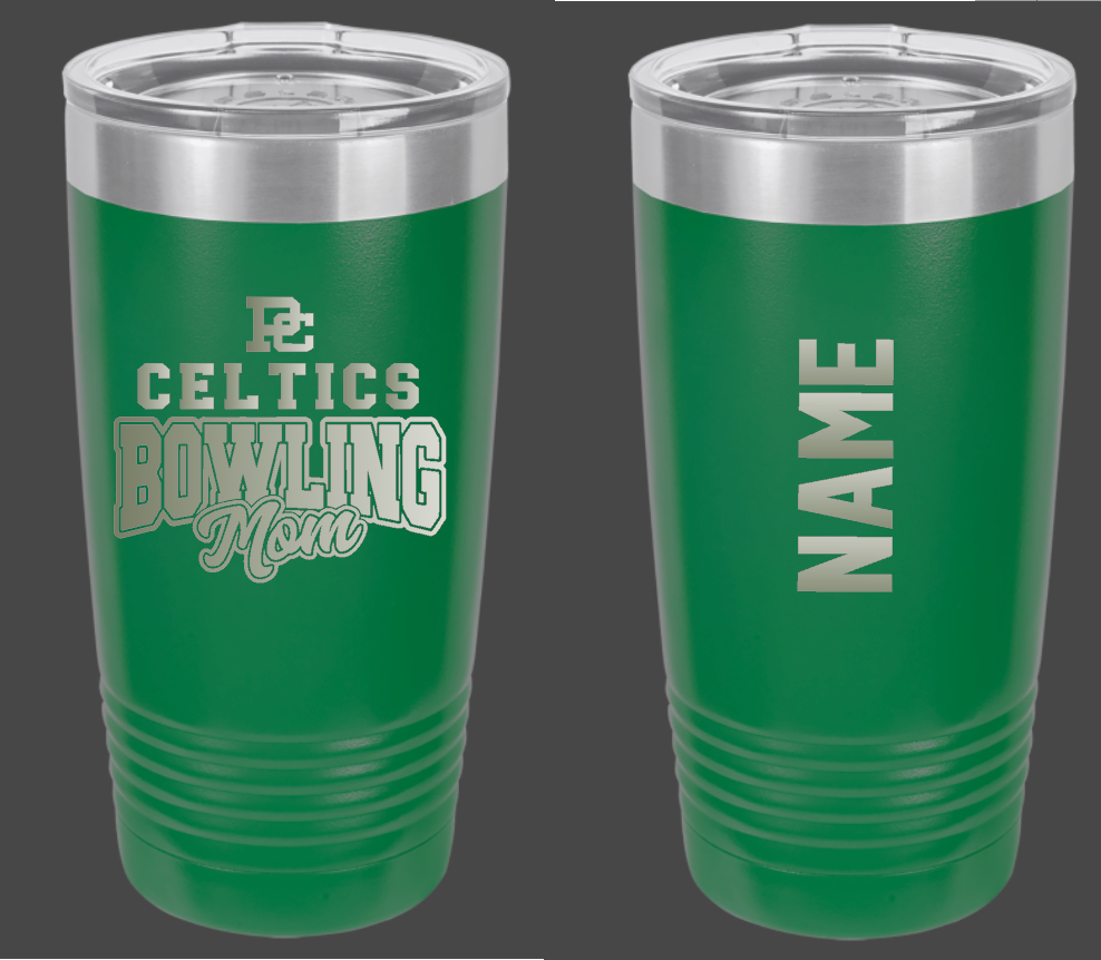 PC Bowling Mom Personalized Travel Coffee Mug