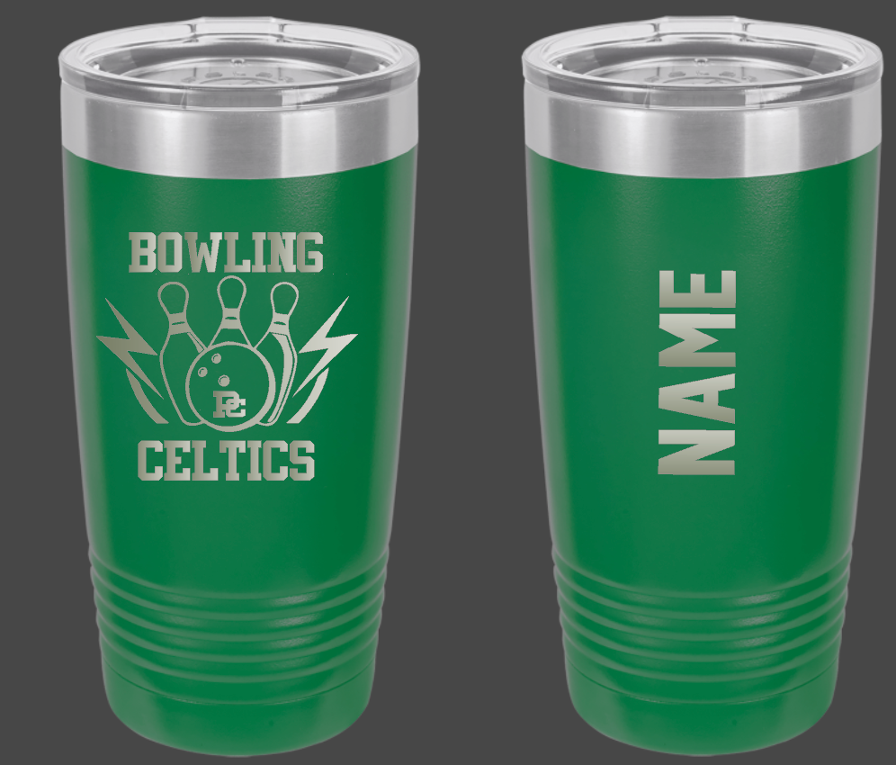PC Bowling Personalized Travel Coffee Mug