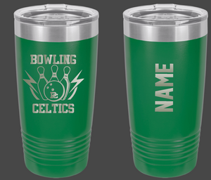 PC Bowling Personalized Travel Coffee Mug