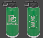 PC Logo Bowling Personalized 32oz water bottle choose from 2 colors