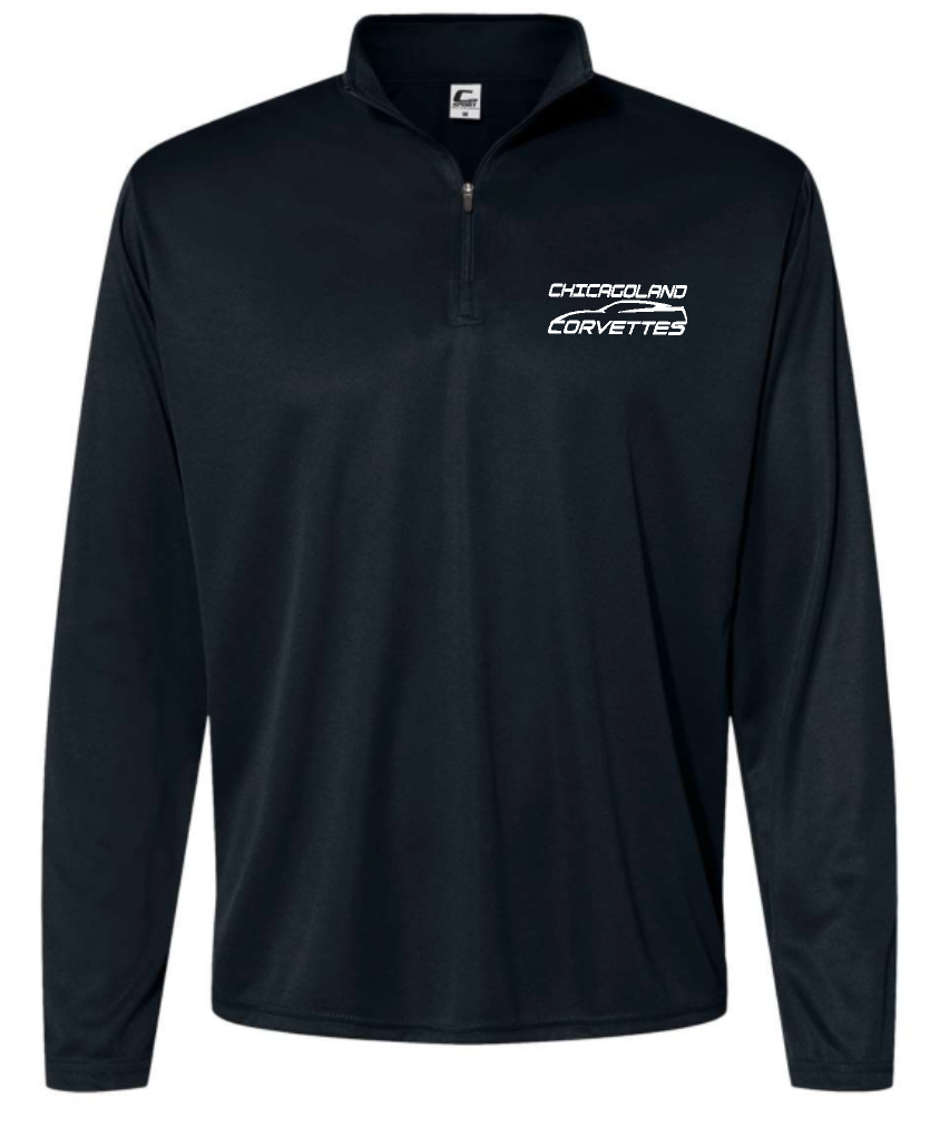 Chicagoland Corvettes unisex logo Quarter Zip Performance shirt Choose from 4 colors