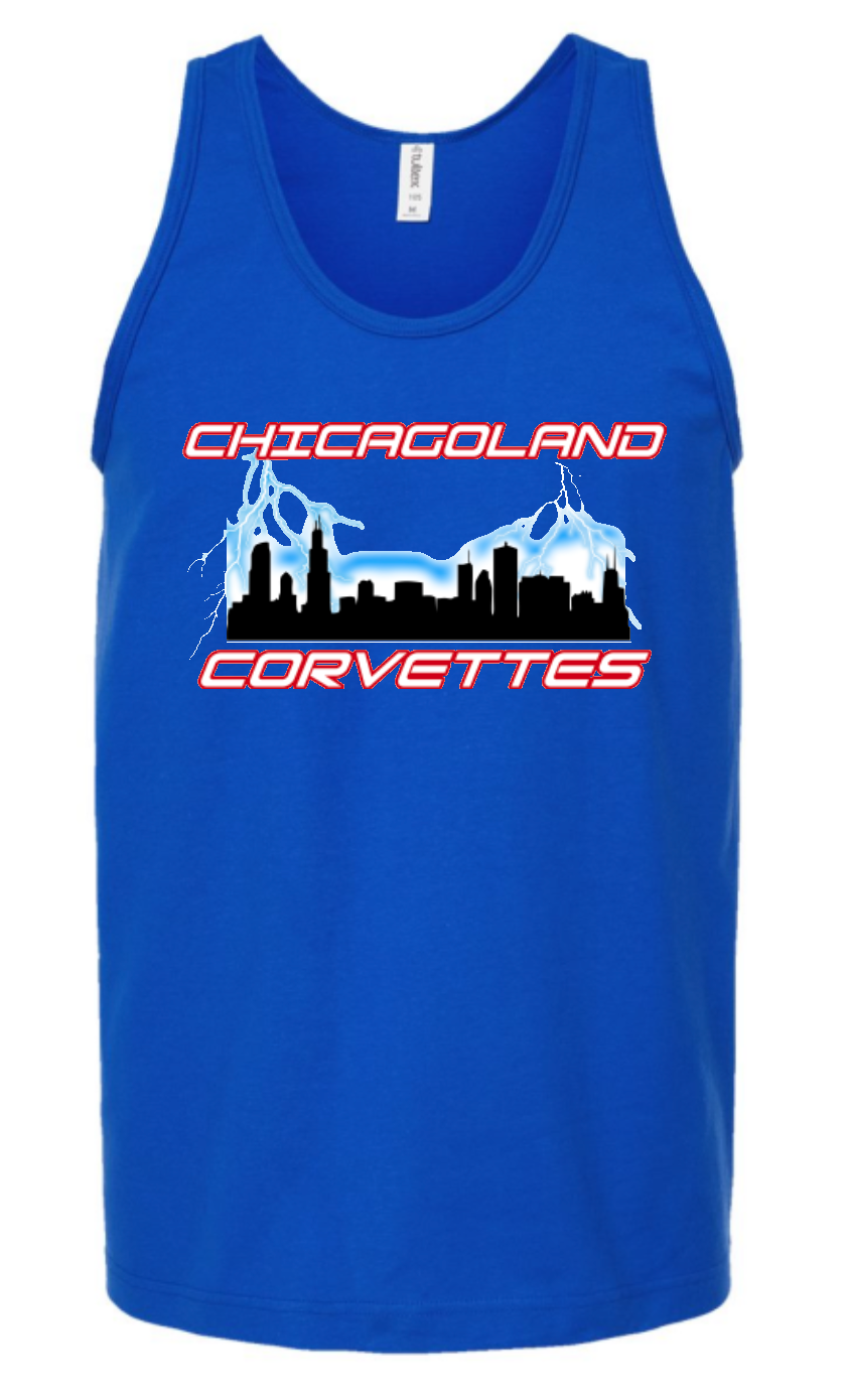 Chicagoland Corvettes unisex tank top- choose from 3 colors