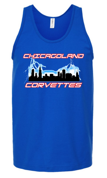 Chicagoland Corvettes Club unisex tank top- choose from 3 colors
