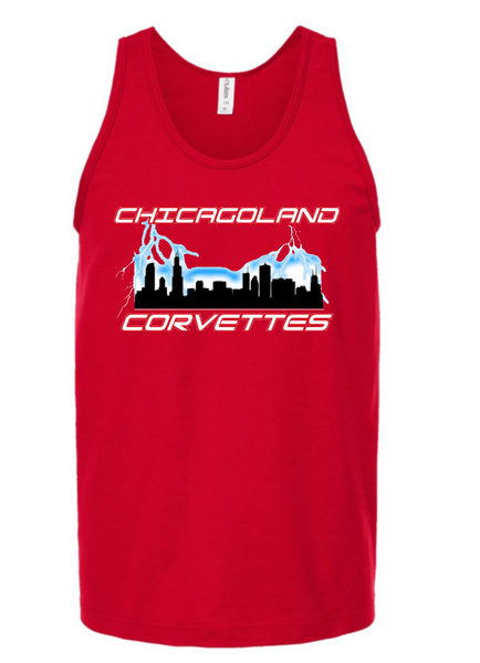 Chicagoland Corvettes unisex tank top- choose from 3 colors