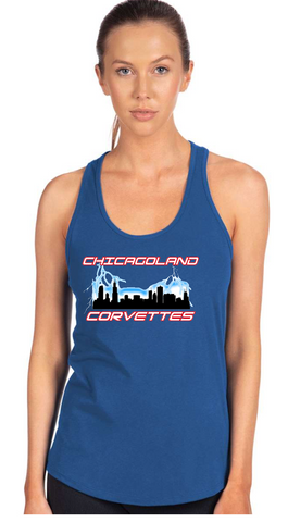 Chicagoland Corvettes women's tank top- choose from 3 colors