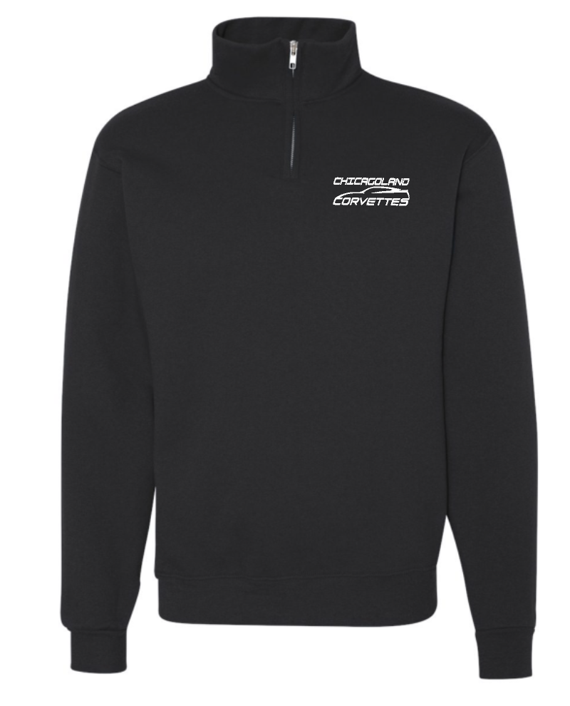 Chicagoland Corvettes unisex Embroidered Quarter Zip Sweatshirt- Choose from 5 colors