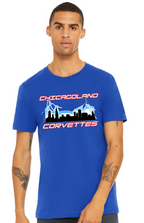 Chicagoland Corvettes unisex Bella T shirt Logo Choose from 4 Colors