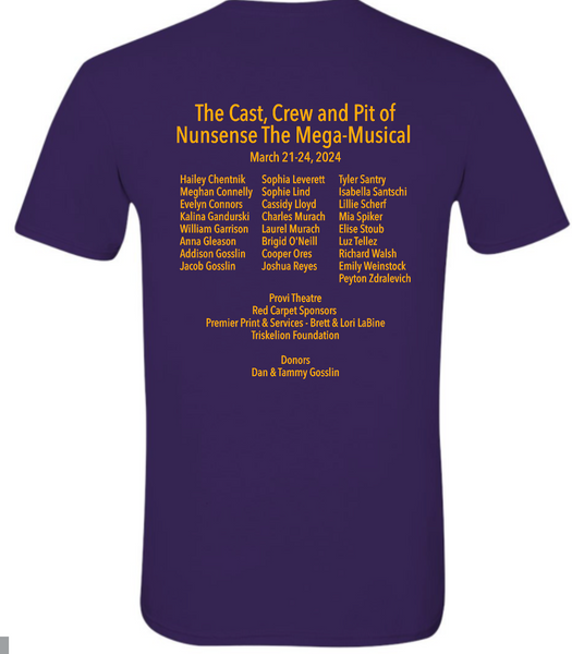 PCHS Nunsense Theatre Shirt