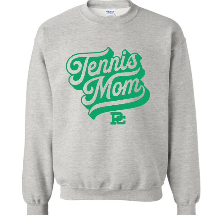 PCHS Celtics Tennis Mom Crew Neck Sweatshirt Choose from 4 colors