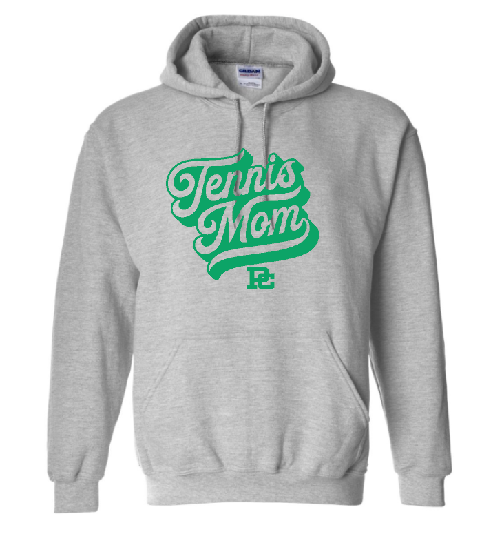 PCHS Tennis Mom Personalized Logo Hooded Sweatshirt Choose from 4 colors