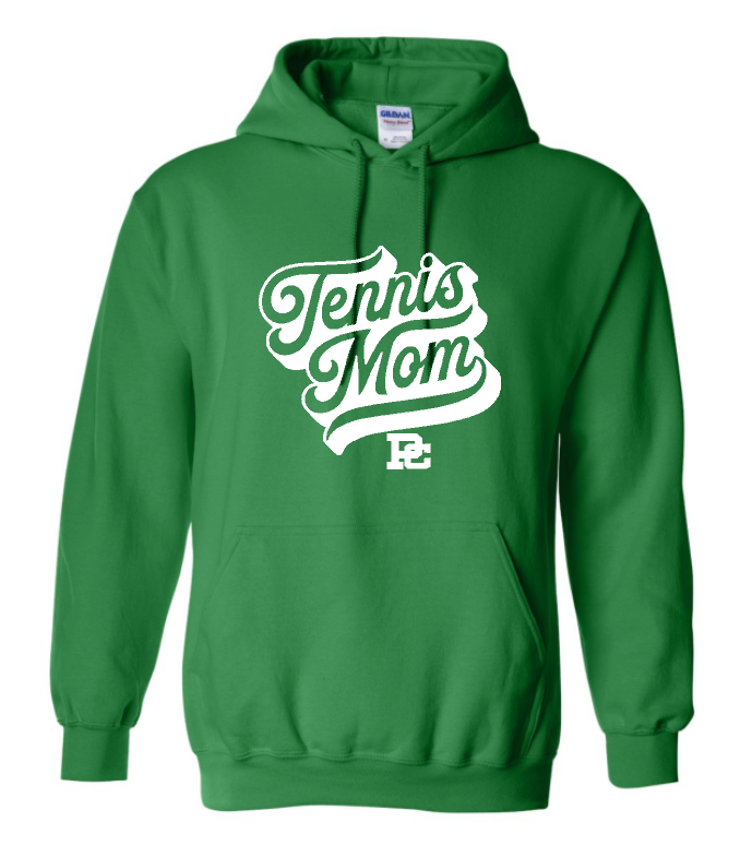 PCHS Tennis Mom Personalized Logo Hooded Sweatshirt Choose from 4 colors