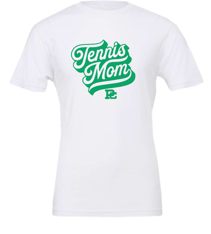 PCHS Tennis Mom Logo T shirt Choose from 4 colors