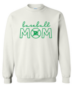 PCHS Celtics Baseball Mom or Senior Mom Gildan Crew Sweatshirt Available in 4 different colors