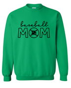 PCHS Celtics Baseball Mom or Senior Mom Gildan Crew Sweatshirt Available in 4 different colors