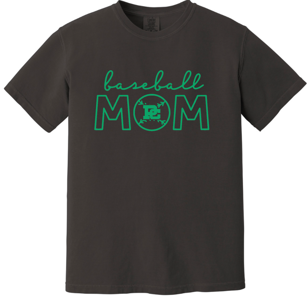 PCHS Celtics Baseball Mom/Senior Mom Comfort Colors T shirt Available in 2 different colors