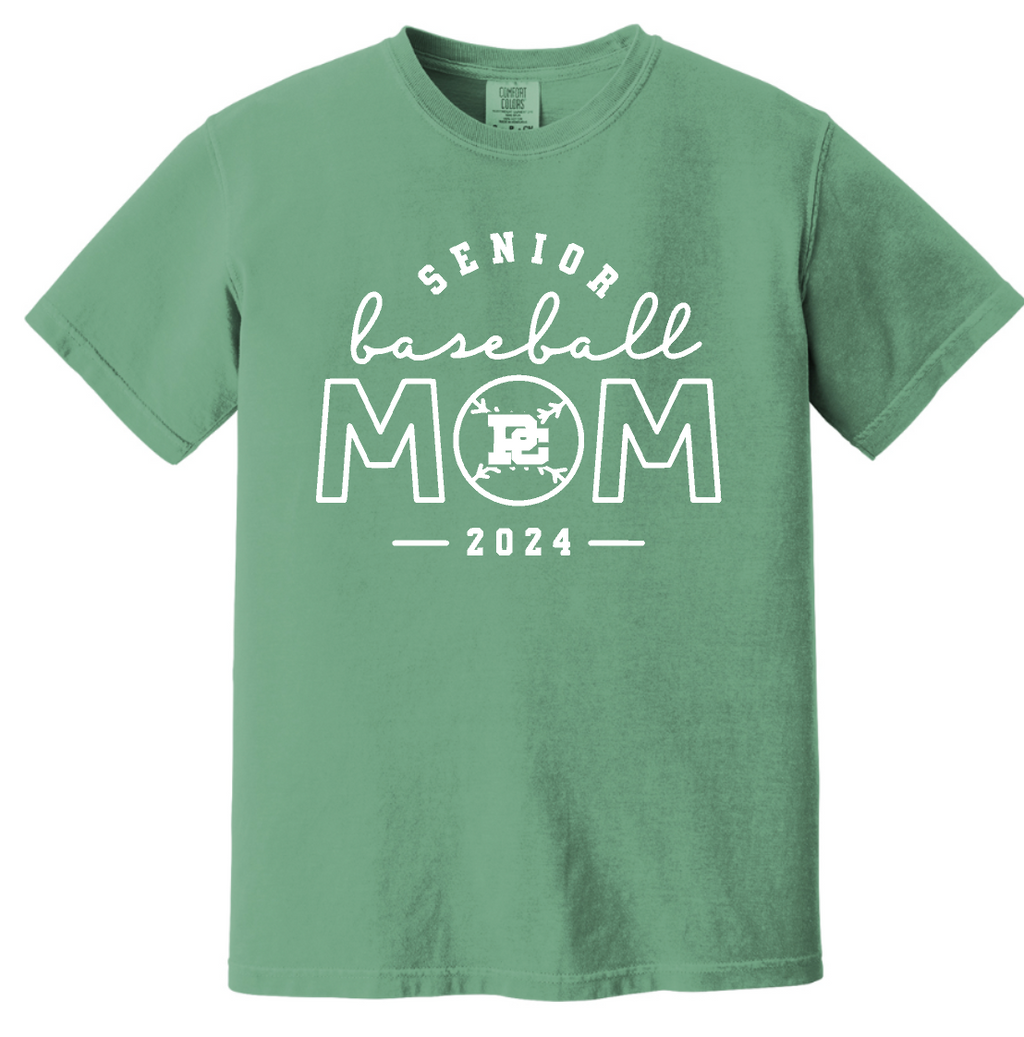 PCHS Celtics Baseball Mom/Senior Mom Comfort Colors T shirt Available in 2 different colors