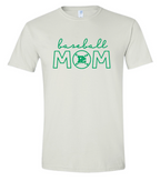 PCHS Celtics Baseball Mom or Senior Mom Gildan Softstyle T shirt Available in 4 different colors