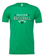 PCHS Celtics Baseball Retro Number BELLA T shirt Available in 3 different colors